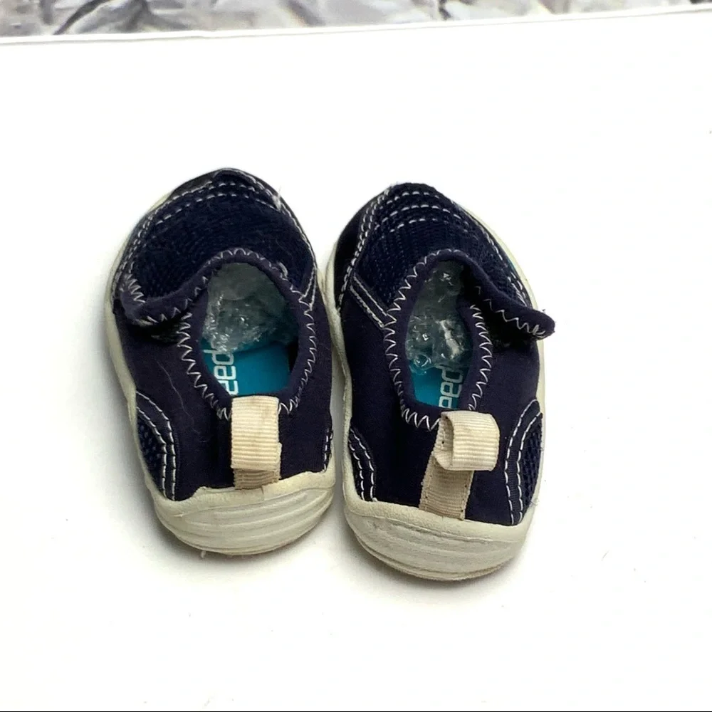 Speedo Navy Velcro Water Shoes Toddler 5/6 Sm